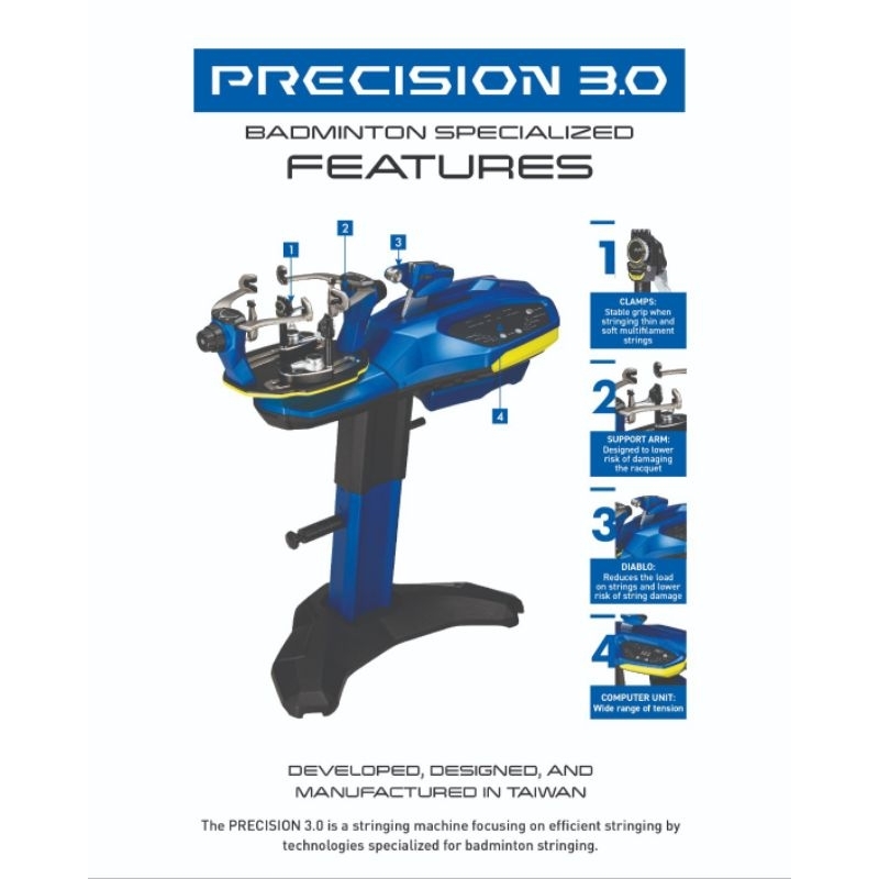 mesin senar yonex precision 3.0