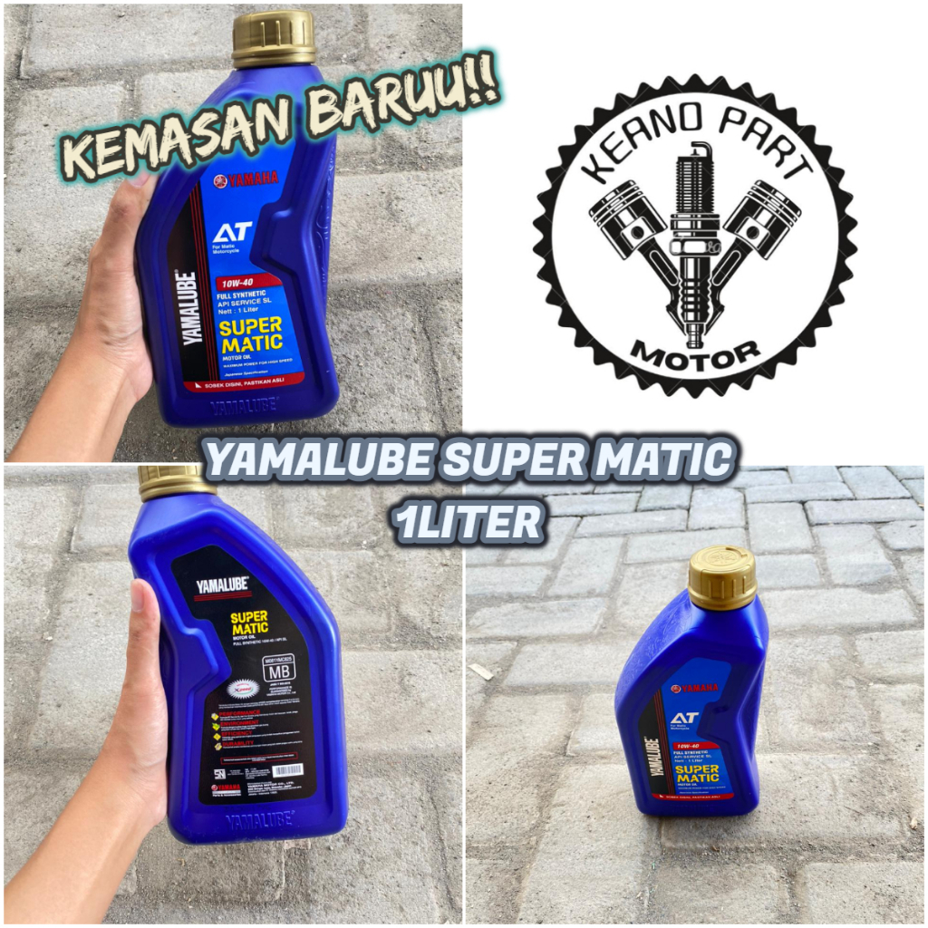 OLI YAMALUBE SUPER MATIC FULL SYNTHETIC 1 LITER || OLI MOTOR MATIC 4T YAMALUBE SUPER MATIC 1 LITER