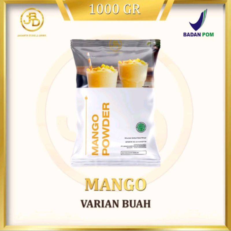 

Bubuk Minuman Premium Mango - Jakarta Buble Drink | BPOM & HALAL