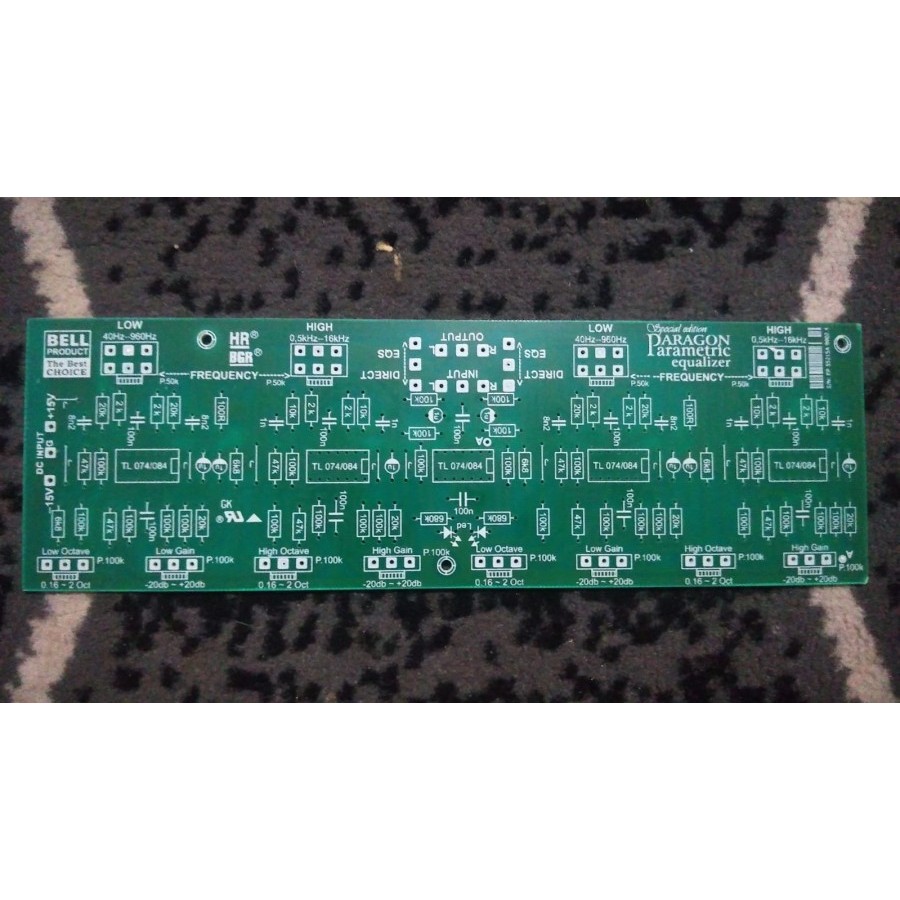 PCB PARAMETRIC EQUALIZER BELL PARAGON SPECIAL EDITION BGR