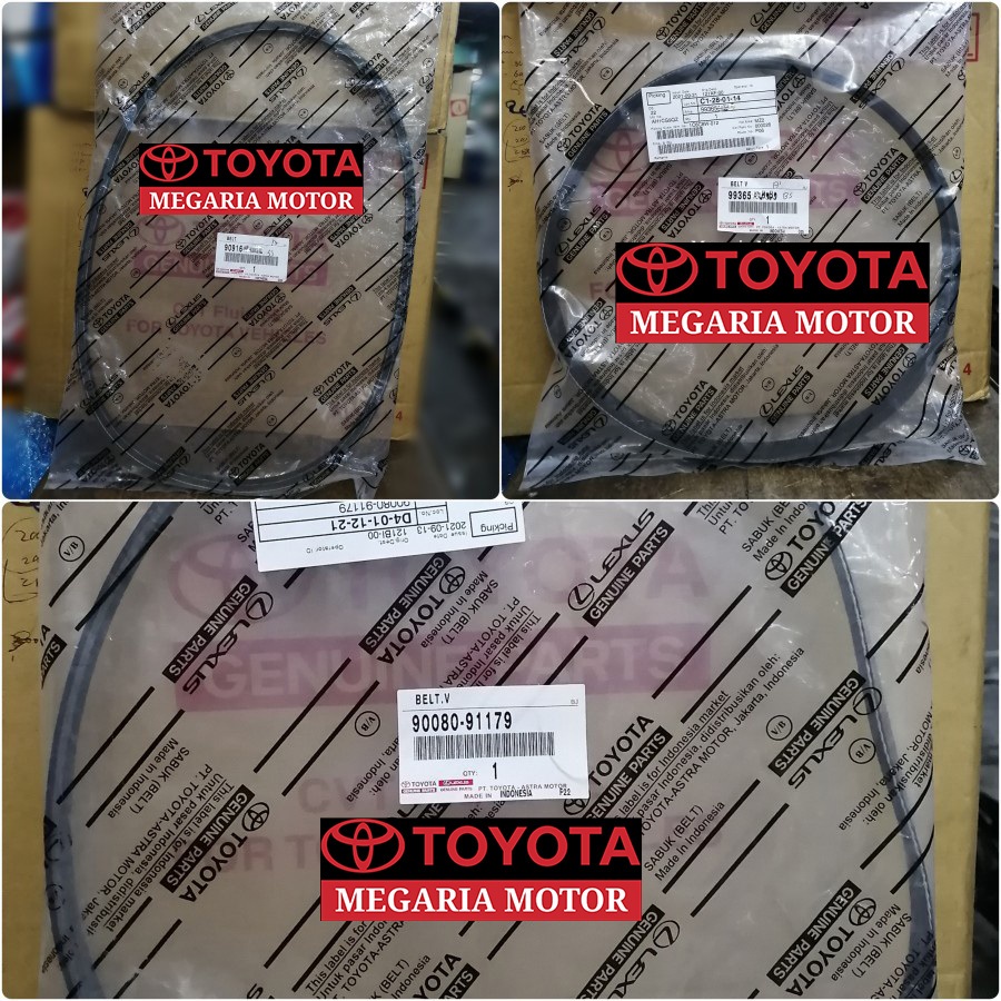 Fanbelt Fan V Belt Tali Kipas Set Kijang Kapsul 7K EFI 2.0 2000cc ORI