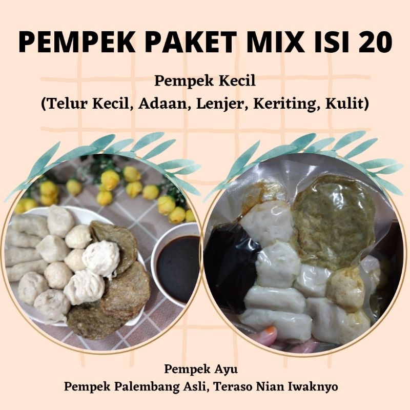 Pempek Palembang Mix Isi 20, Pempek Palembang Asli Empek empek palembang