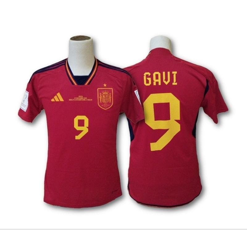 Jersey Spanyol Home World Cup 2022