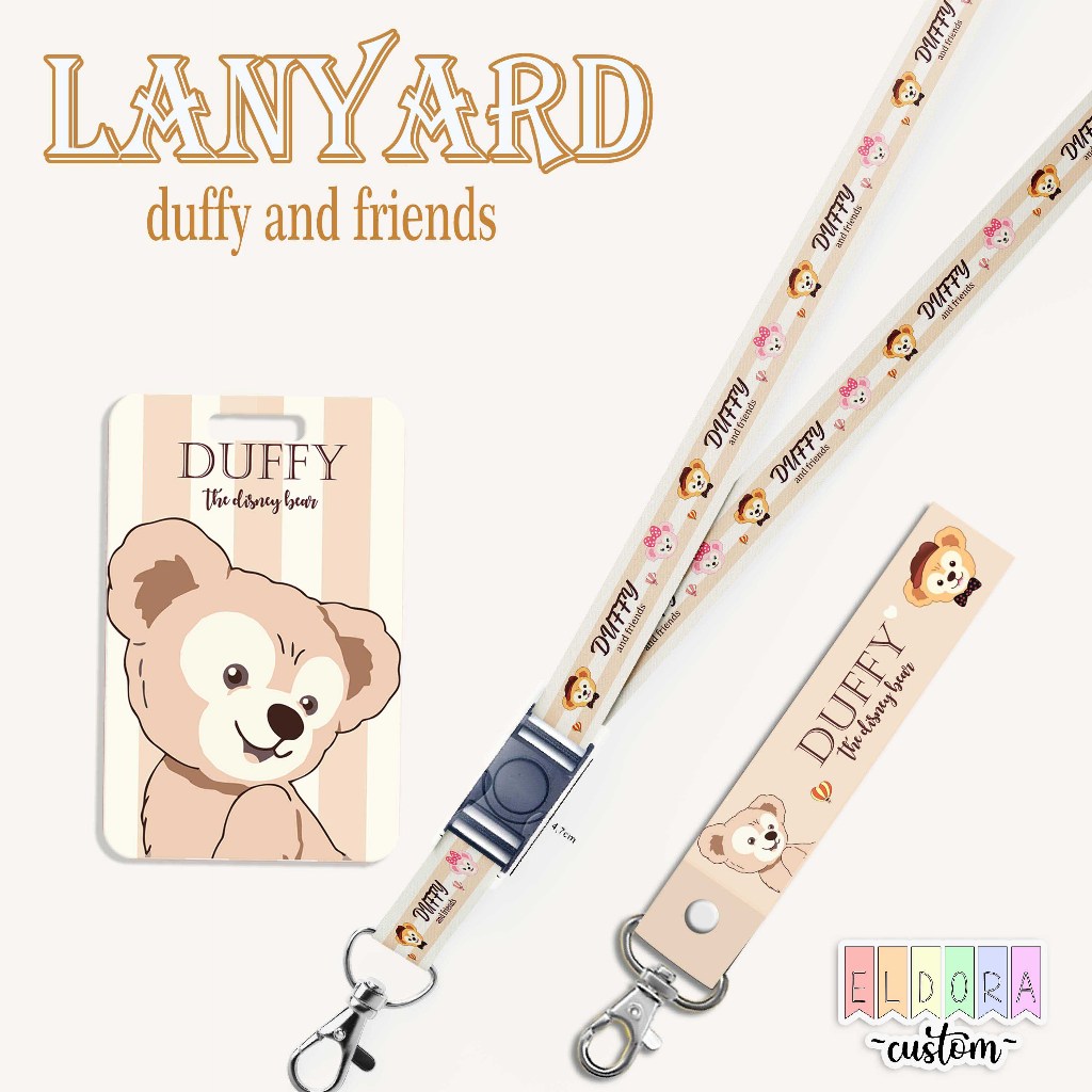 

STRAP LANYARD CARD HOLDER Duffy ID Card Gantungan Kunci Handphone