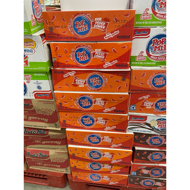 

popmie pedas dower 1dus isi 12pcs