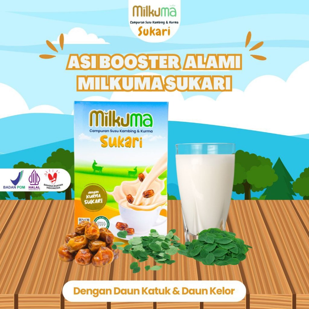 

Milkuma Susu Kambing Etawa Asli Original Plus Kurma Sukari Daun Kelor Daun Katuk Asi Booster Alami