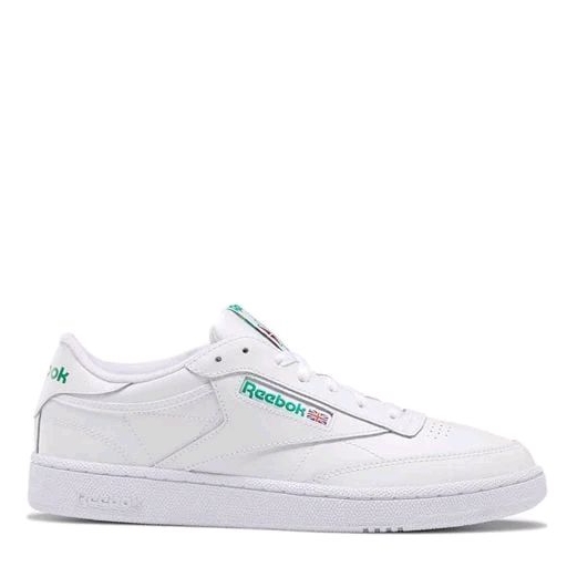 CUCI GUDANG REEBOK CLUB C 85 MEN'S (92% KULIT) LIFESTYLE SHOES WHITE