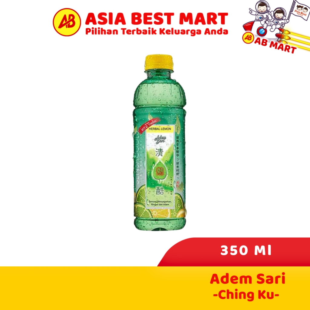 

Adem Sari Ching Ku Minuman Penyejuk Botol Herbal Lemon 350 Ml