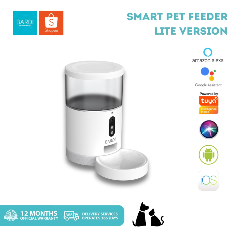 BARDI Smart Pet Feeder Otomatis WiFi Lite Version