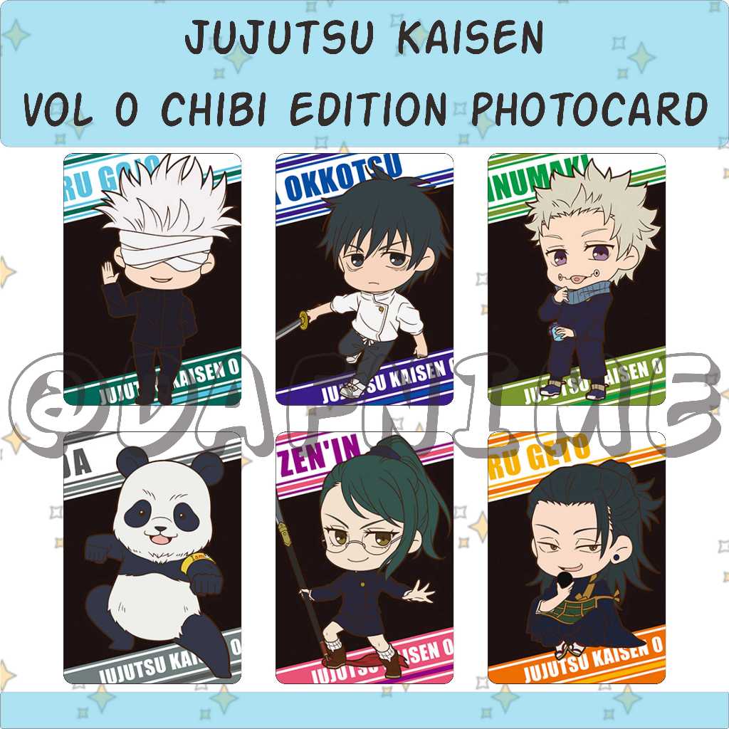 PC photocard JUJUTSU KAISEN versi volume 0 chibi