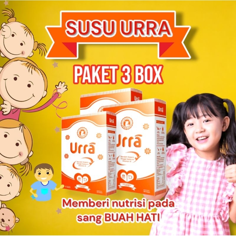 

SUSU URRA paket 3 box memberi nutrisi untuk sang buah hati