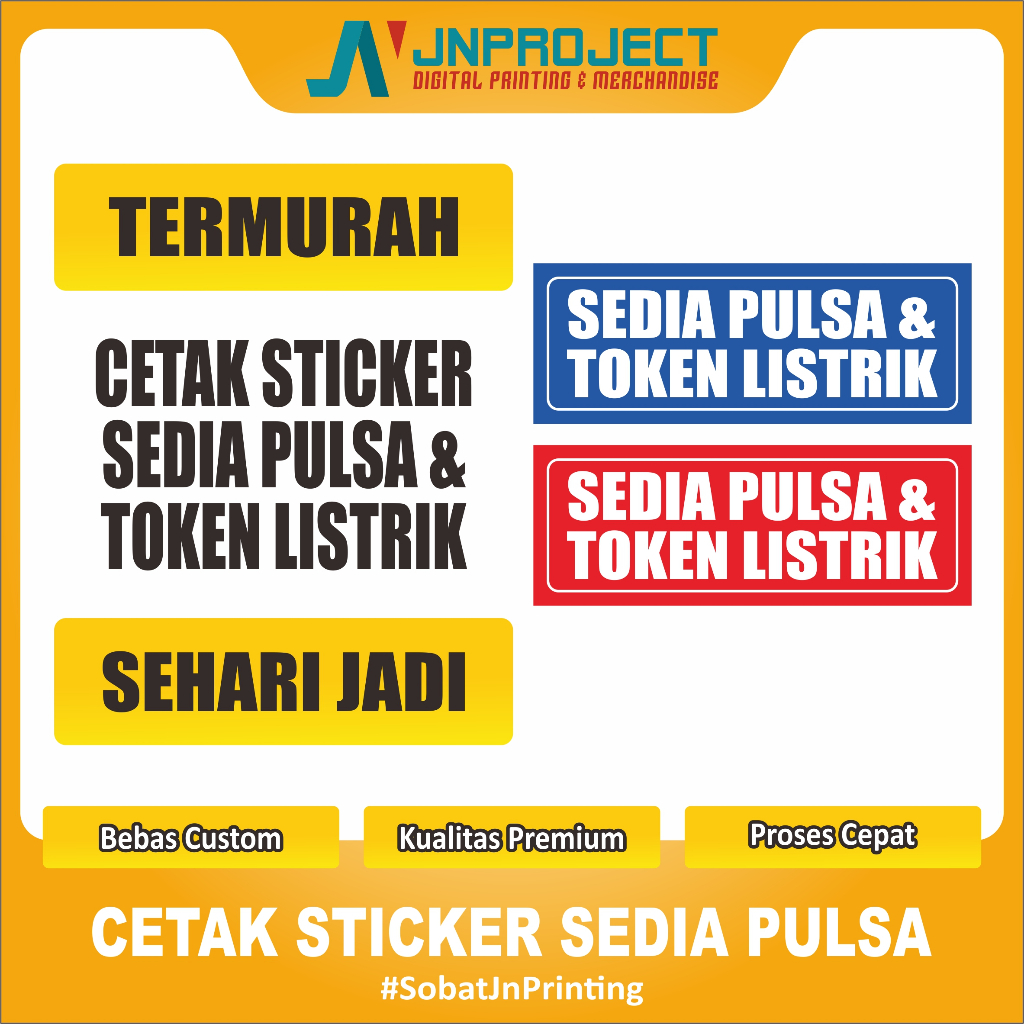 

Cetak Sticker Sedia Pulsa Dan Token Listrik