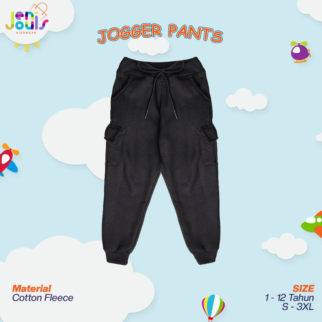 Celana Jogger Anak / Celana Panjang Jogger Training Anak 1-12 Tahun