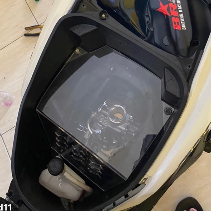 DOWNDRAFT AKRILIK SEKAT BAGASI AEROX VARIO NMAX PELINDUNG THROTTLE BODY DOWNDRAFT VARIO 150 VARIO 12