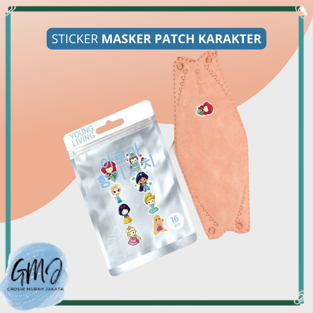 Stiker Aroma Sticker Mask Tempel Pewangi Masker Aroma Patch Karakter GMJ