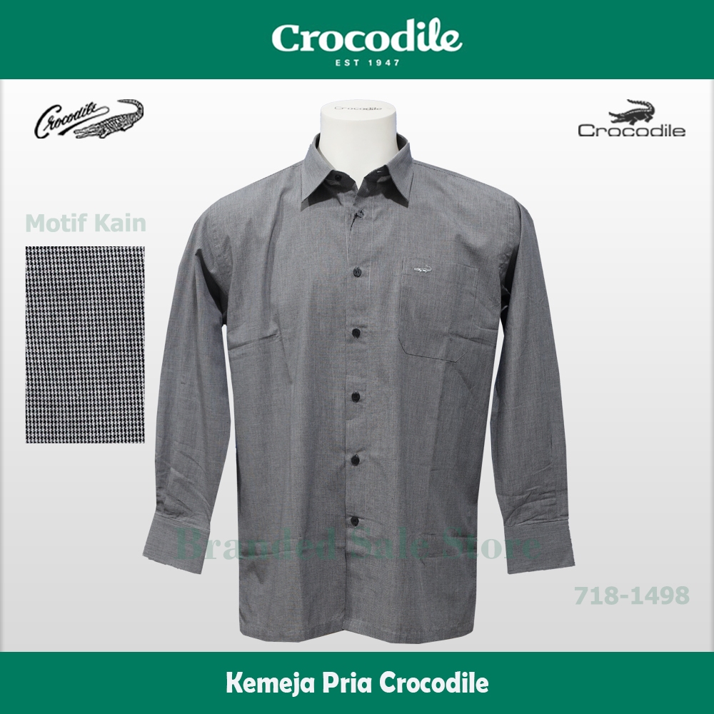 Kemeja Pria Lengan Panjang / Baju Lengan Panjang Crocodile 718-1498
