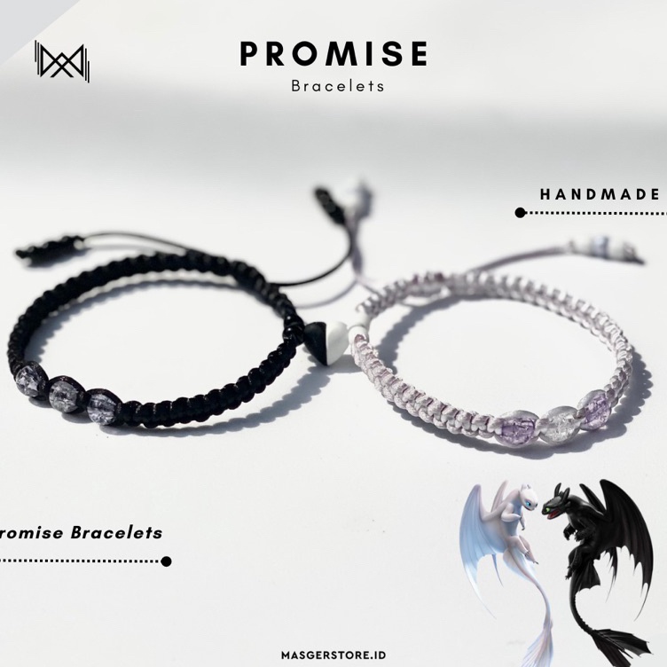 Promo Sale Promise Couple Magnet Bracelet  Gelang Couple Magnet Gelang Bestie Serut