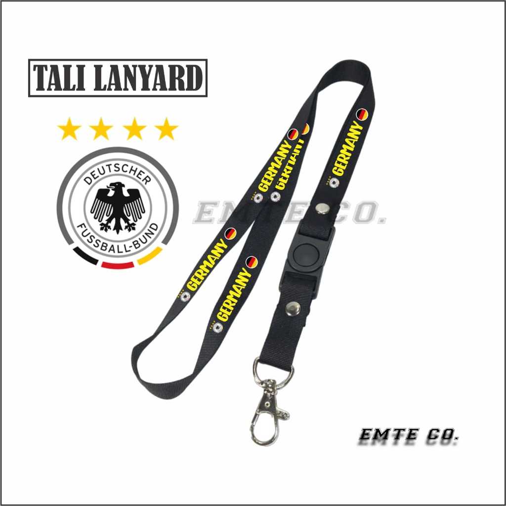

LANYARD GERMANY TALI LANYARD ID CARD/GANTUNGAN HP