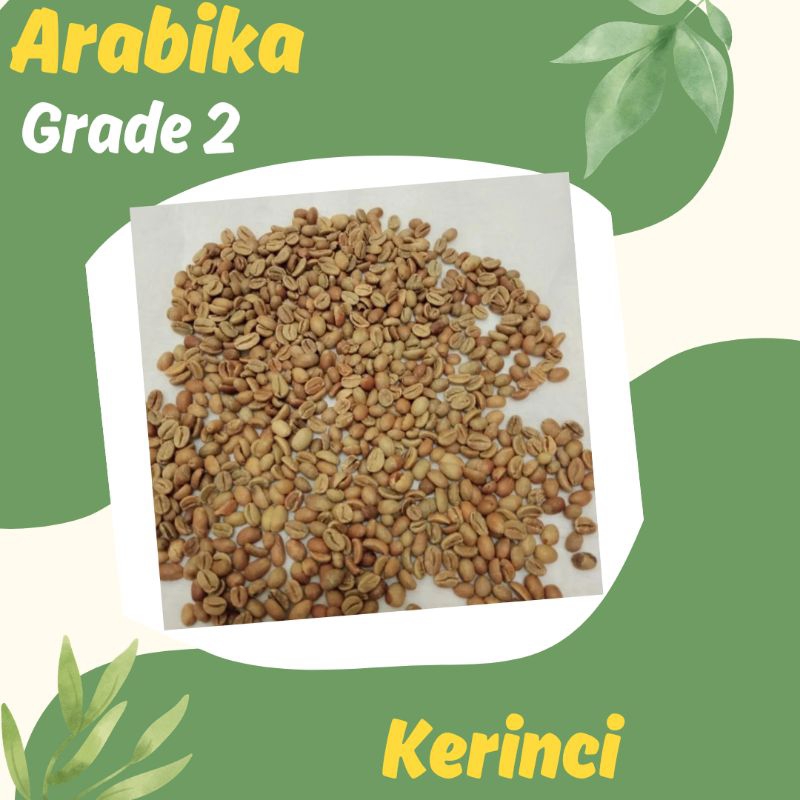 

Green Bean / Biji Kopi Mentah Arabika Natural Proses Kerinci - Grade 2 (1Kg)