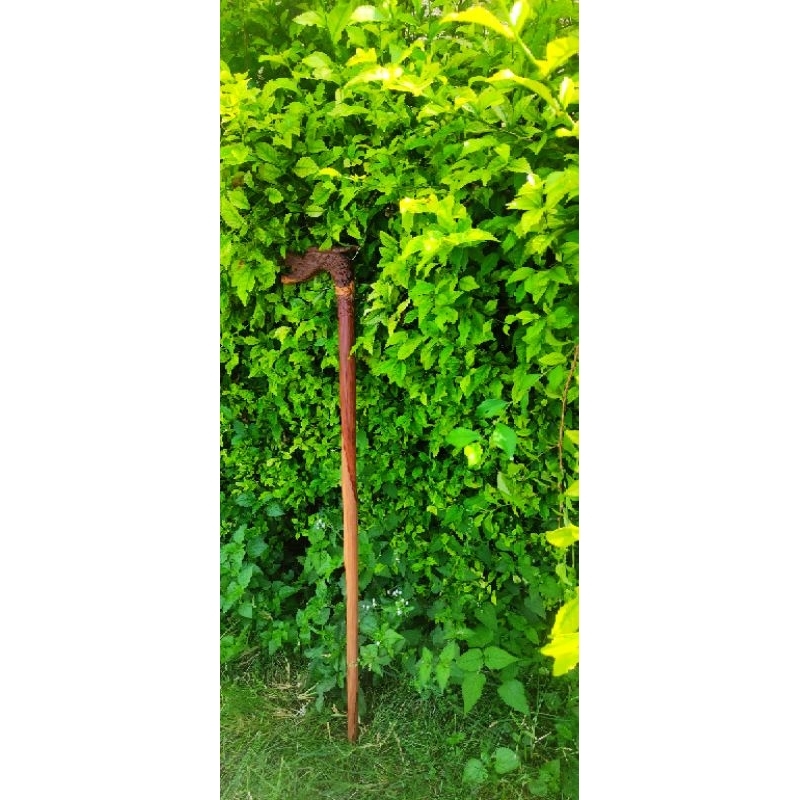 tongkat jalan/ alat bantu jalan/ tongkat kayu/ tongkat ukir/ tongkat kaki 1