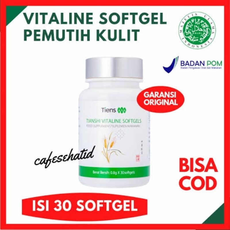 VITALINE SOFGELS || PEMUTIH BADAN || PEMUTIH SELURUH TUBUH PENCERAH KULIT