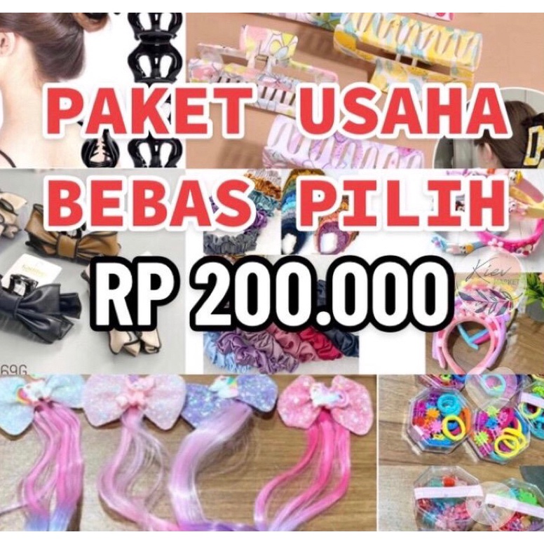 Pasti Laku PAKET USAHA AKSESORIS RaMBUT WANITA dan ATK LUCU