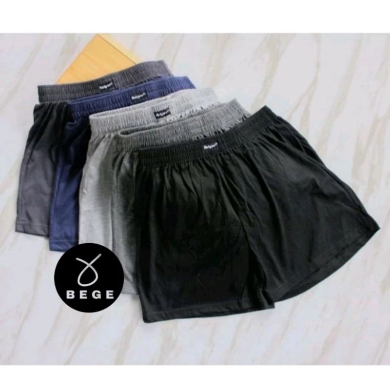boxer polos bahan kaos/ boxer polos halus/ boxer pria/ boxer pria wanita/ boxer halus boxer polos