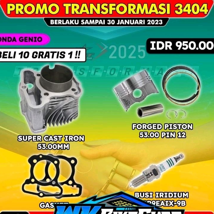 BRT BLOK GENIO / BEAT 2020 / SCOOPY + PISTON 100% ORIGINAL