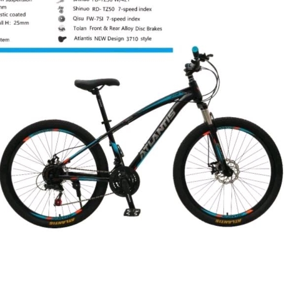Sepeda Gunung MTB 24/26/27,5 Atlantis AT730 HD 21 SPEED