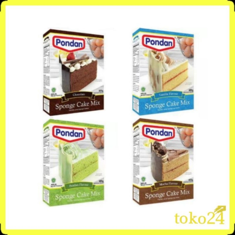 

Pondan Sponge Cake Mix 400 gr