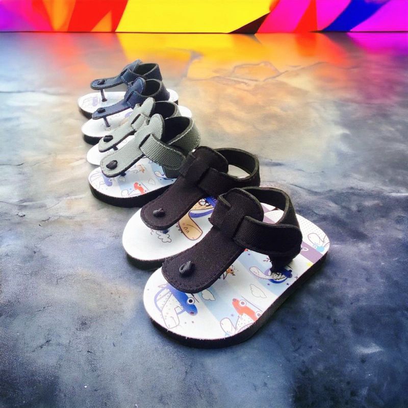 Cinta_official - Sepatu Sandal Anak Laki Laki  Perempuan Sendal Jepit Bayi Selop Slop Prepet Balita 