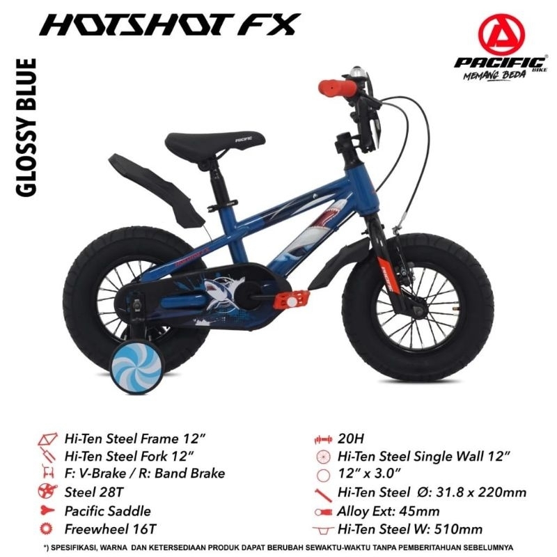 Sepeda BMX 12, 16, 18 Pacific HOTSHOT FX BL 3.0 / Sepeda BMX Anak 12, 16, 18 Pacific HOTSHOT FX BL 3