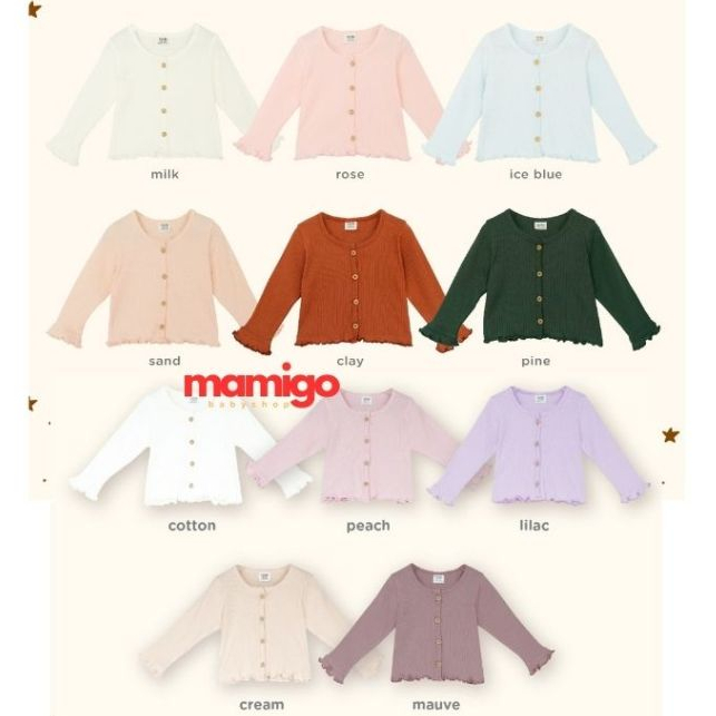 BOHOPANNA - CROP RUFFLE CARDIGAN - Cardigan - Outer Anak Perempuan