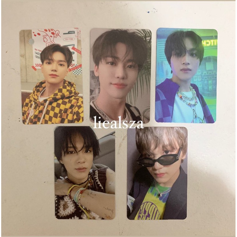 photocard pc taeyong pizza jaemin boring hot sauce haechan glitch mode jeno hello future haechan age