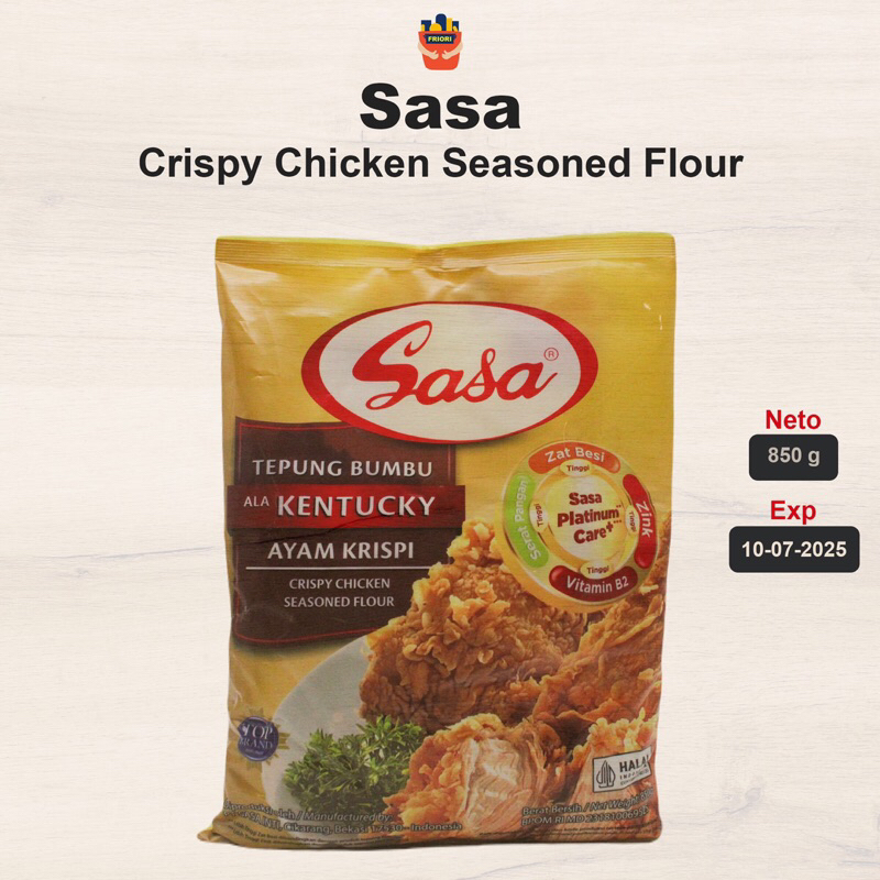 

Sasa Tepung Bumbu Ala Kentucky Ayam Crispy Goreng 850 gram - Crispy Chicken Seasoned Flour Bahan