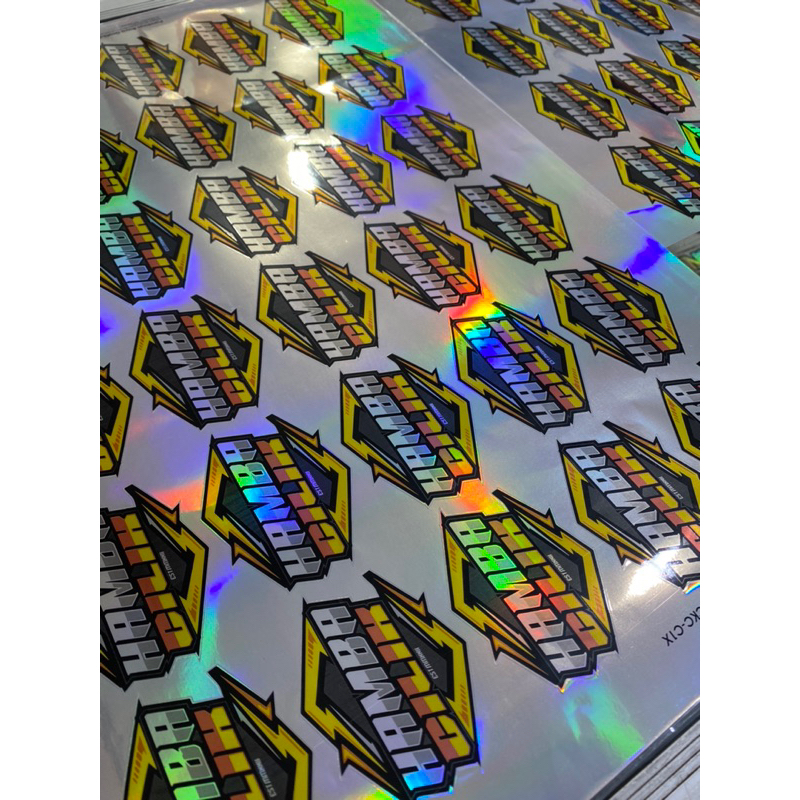 

sticker HoloGram Lembaran plus cutting