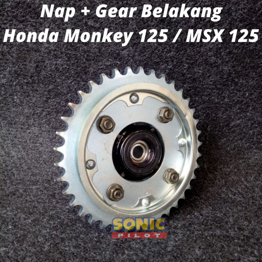 Nap + Gear Belakang UntukVelg Honda Monkey 125