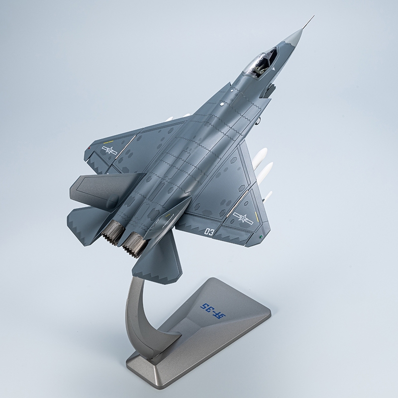 Diecast Pesawat Tempur Kapal Induk Shenyang J-35 China Skala 72 Stealth