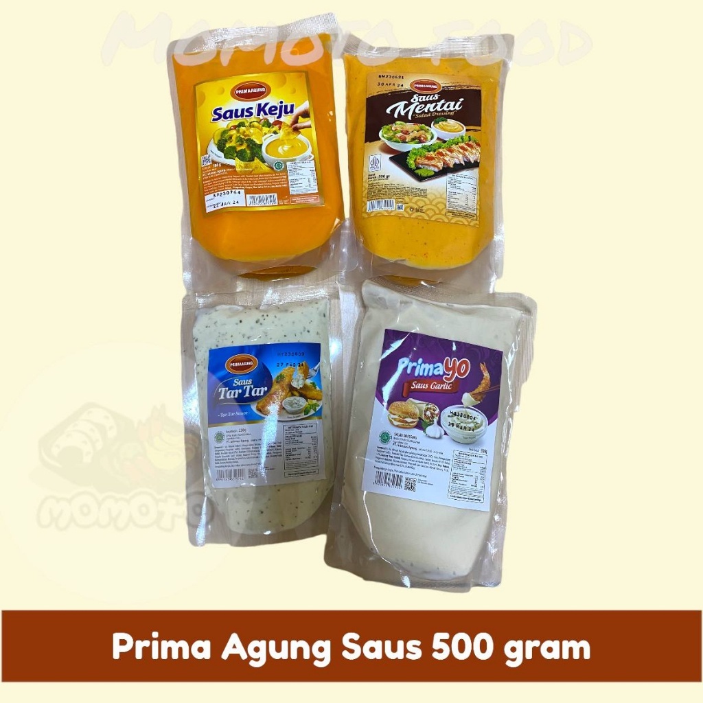 

Prima Agung Saus Mentai / Keju / Tartar / Garlic Mayo Saos Instant Primayo