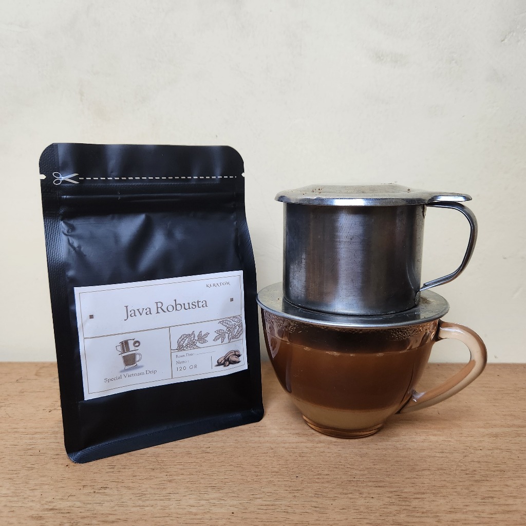 

Special Kopi Vietnam Drip Paket Bundling Vietnam Dripper + Kopi Java Robusta