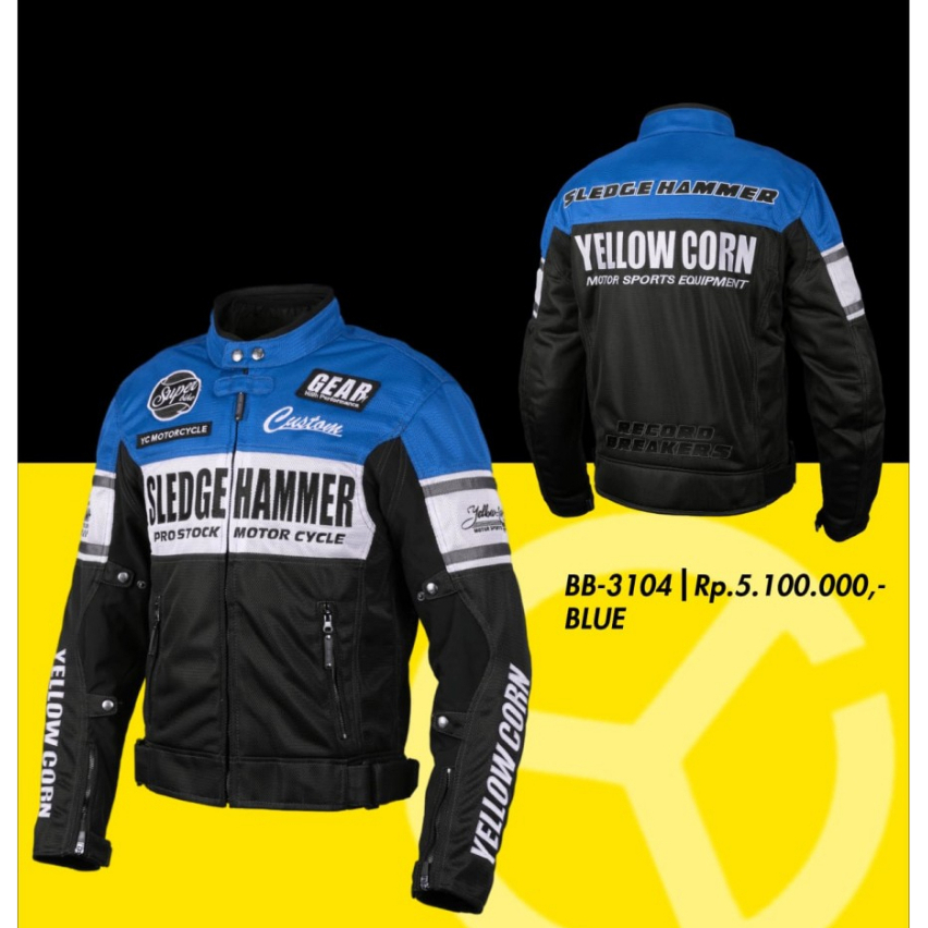 Jaket Motor Yellowcorn YB-3104 YELLOW CORN