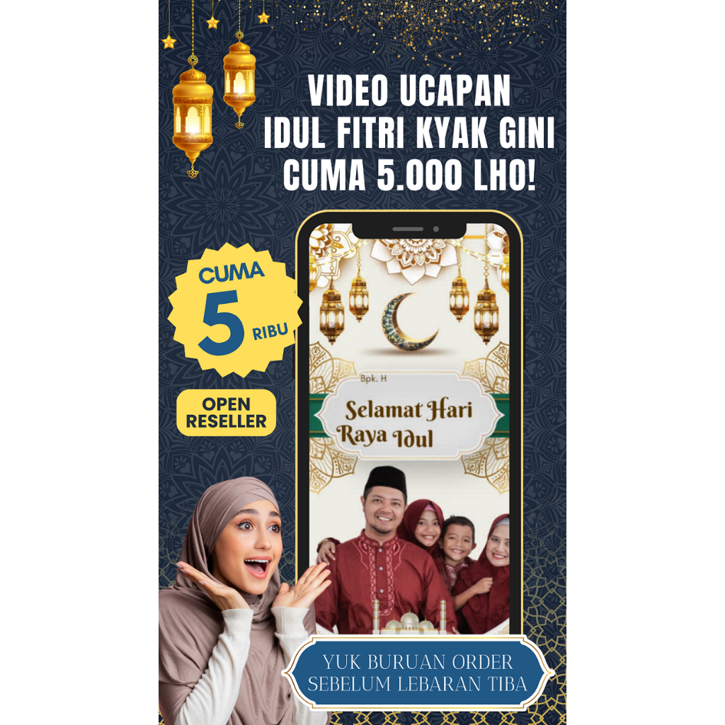 Video Ucapan IDUL FITRI/ Ucapan LEBARAN/ Ucapan HARI RAYA