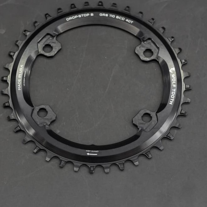 CHAINRING WOLF TOOTH BCD 110 40T OVAL 4 BOLTS FOR SHIMANO GRX