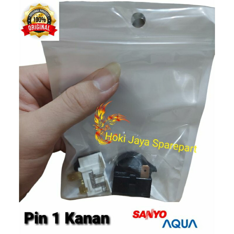 Relay Ptc Overload Original Kulkas Sanyo AQua 1 pintu / rilay kulkas Sanyo AQua 1 pintu