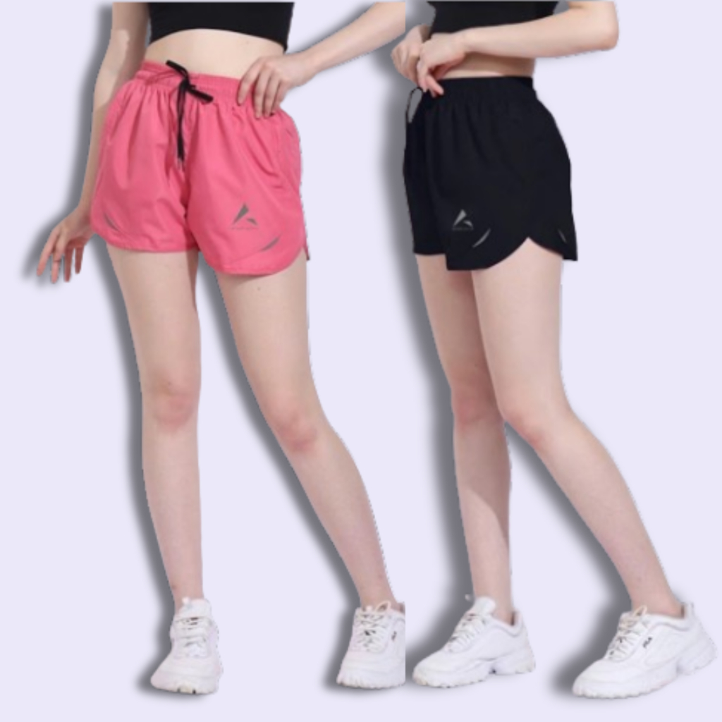 Celana Pendek Olahraga Aerobic Santai Running Hotpants Pria Wanita Bahan Parasut Despo Jumbo