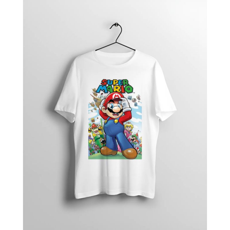 KAOS VINTAGE SUPER MARIO PLAYING