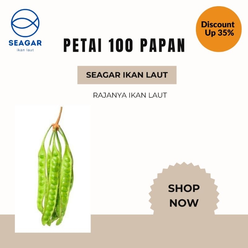 

SEAGAR GROSIR Petai / Pete Fresh 100 Papan