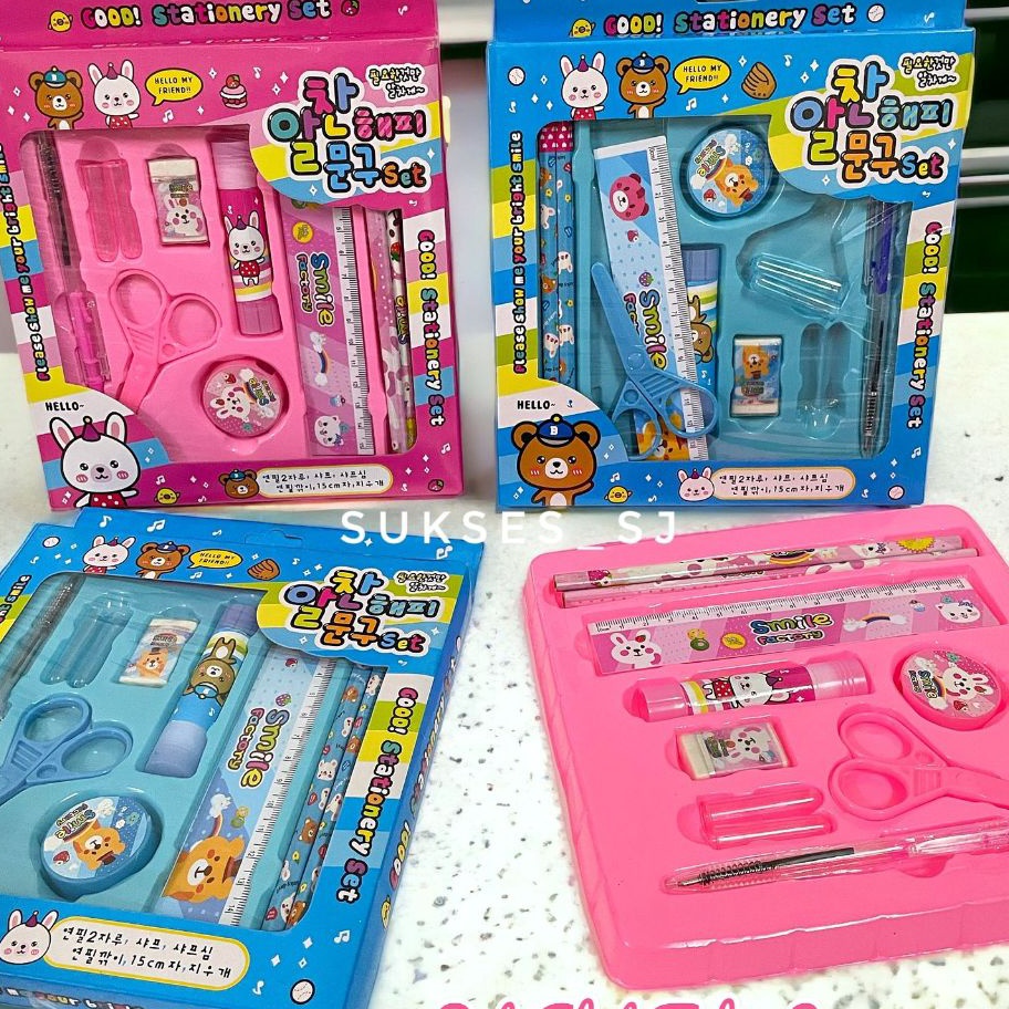 

PALING AMPUH ALAT TULIS SET 8IN1 KARAKTER STATIONERY KIDS ALAT TULIS ANAK SET LENGKAP