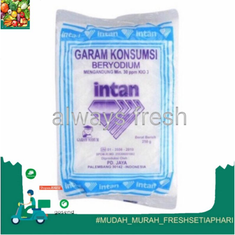 

garam cap intan 150g halus/kasar - always fresh