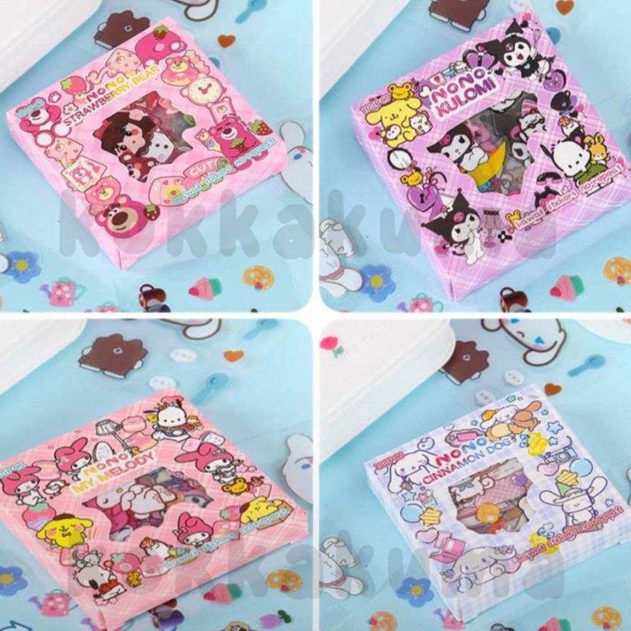 

STAR KKM SANRIO MINI Stiker Box Karakter Kartun Lucu 1 Box isi 1 Lembar Waterproof Sticker Set for Kids